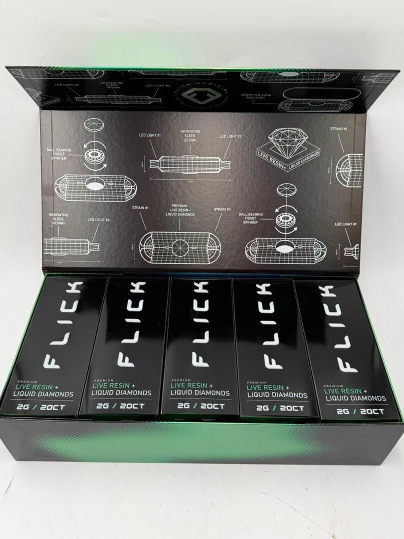 Flick Fidget Spinner Disposable 2G Pina Colada (Sativa) X Juicy Kiwi (Hybrid) Flick Fidget Spinner Disposable 2G Pina Colada (Sativa) X Juicy Kiwi (Hybrid)