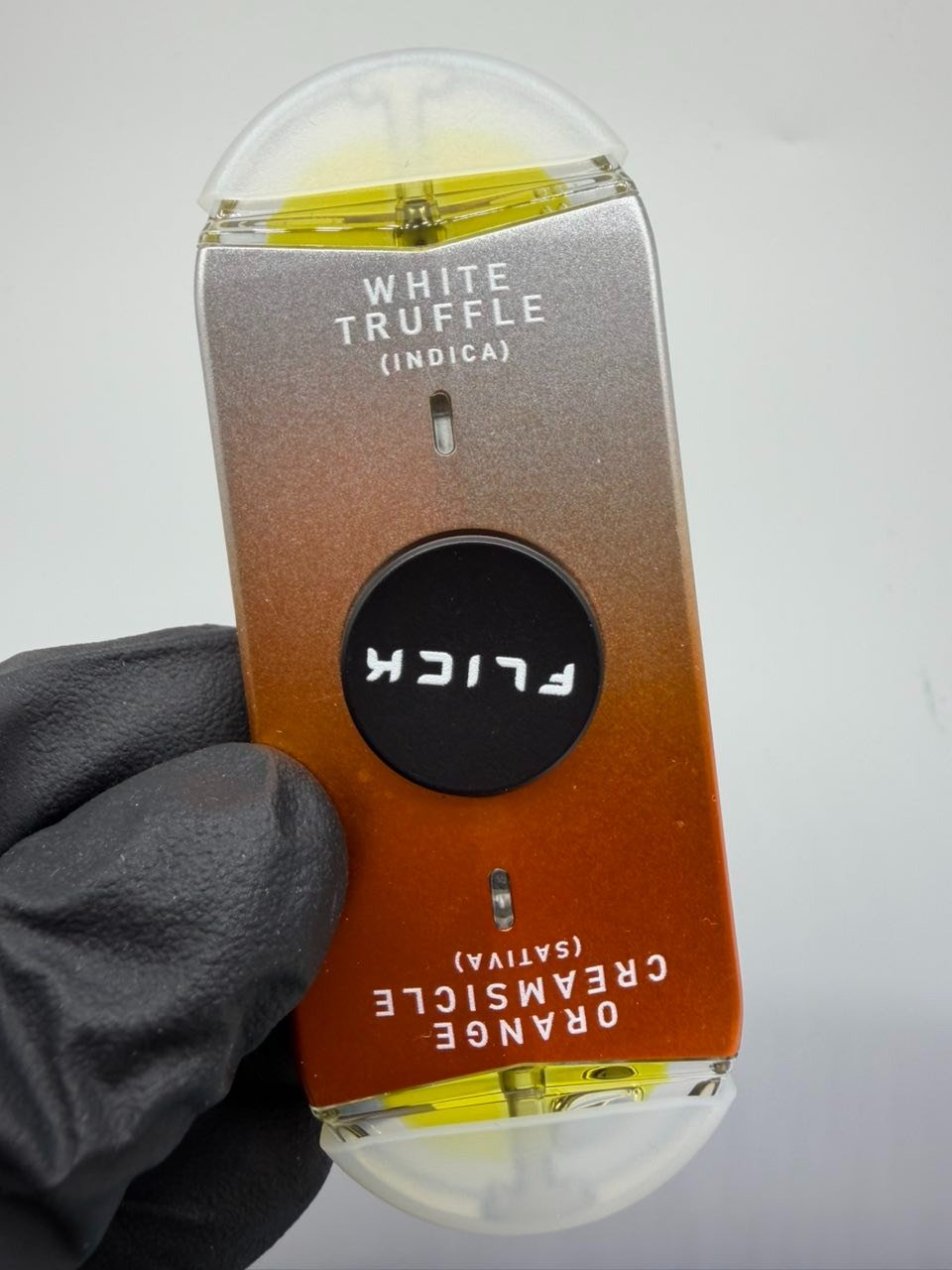 Flick Dual Disposable 2G White Truffle (Indica) X Orange Creamsicle (Sativa) Flick Dual Disposable 2G White Truffle (Indica) X Orange Creamsicle (Sativa)
