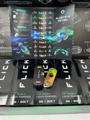 Flick Vape Pen 2G Strawberry Milk (Hybrid) X Honey Banana (Indica)